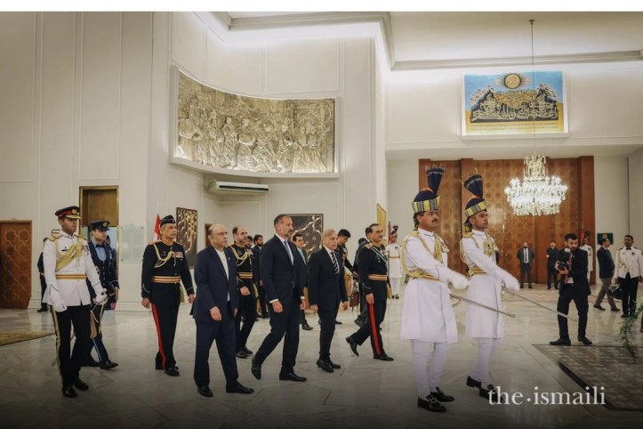 Aga Khan at state banquet