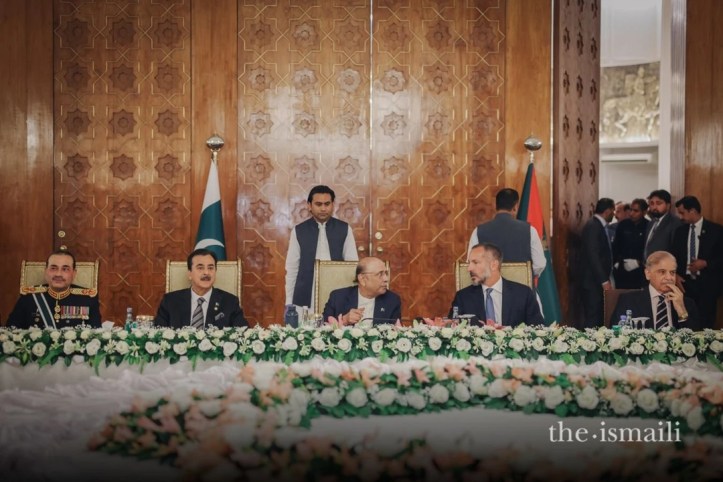 Aga Khan at state banquet