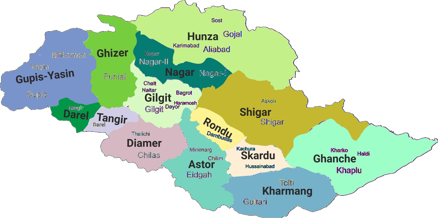 Aga Khan visit locations in Gilgit-Baltistan