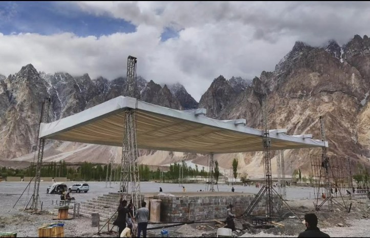 Stage for Aga Khan 