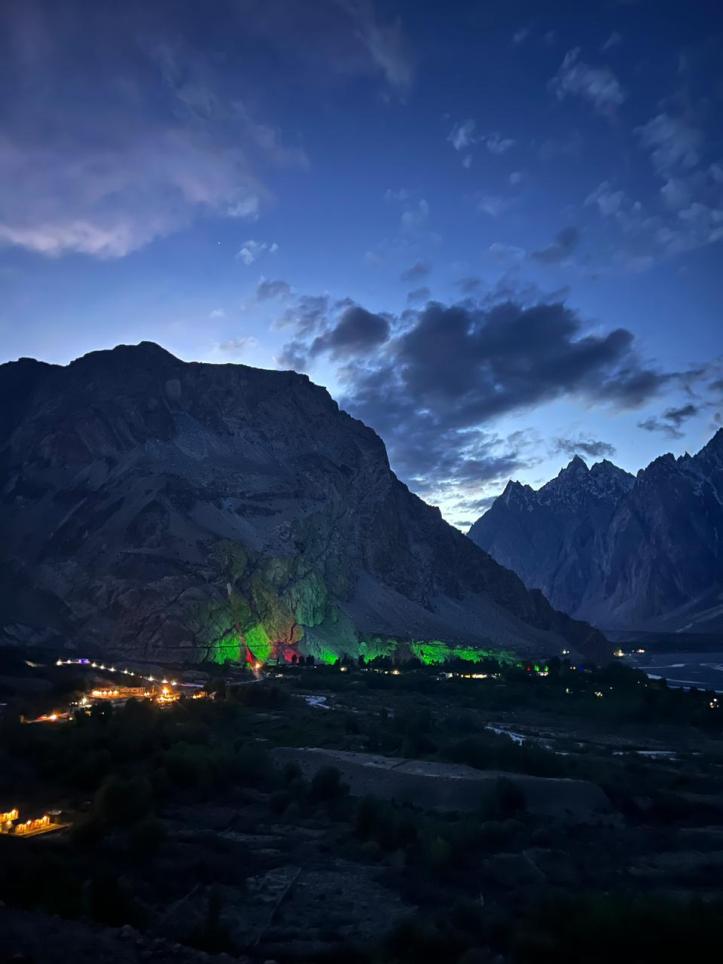 Aga Khan visit, Passu Hunza decorations